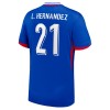 Frankrike L. Hernandez 21 Hjemme EM 2024 - Herre Fotballdrakt
